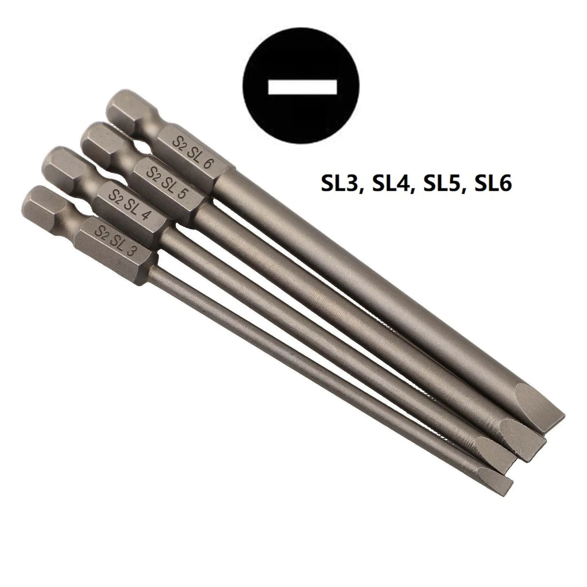 4-Piece Magnetic Screwdriver Bit Set – 1/4" Hex Shank Alloy Steel Screwdriver Bit Set Babs A