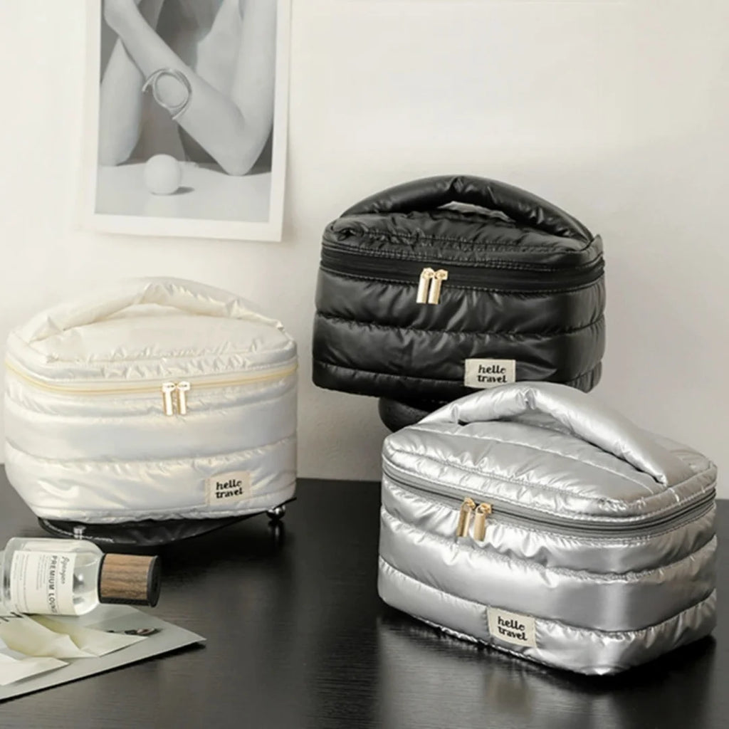Large Waterproof Makeup Bag – Travel Cosmetic Toiletry Pouch Makeup Cosmetic Bag Babs