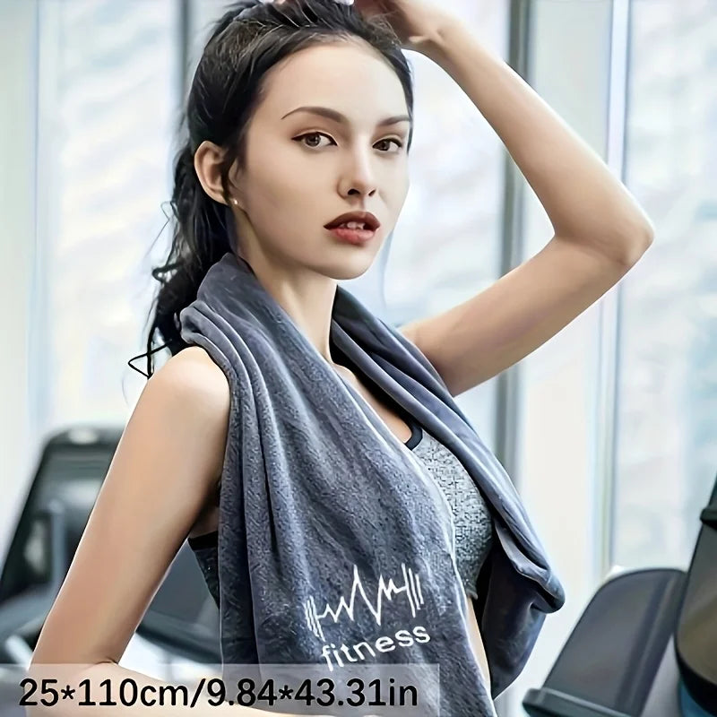 Super Absorbent Embroidered Sports Towel – Quick Dry Fitness Sports Fitness Towel Babs