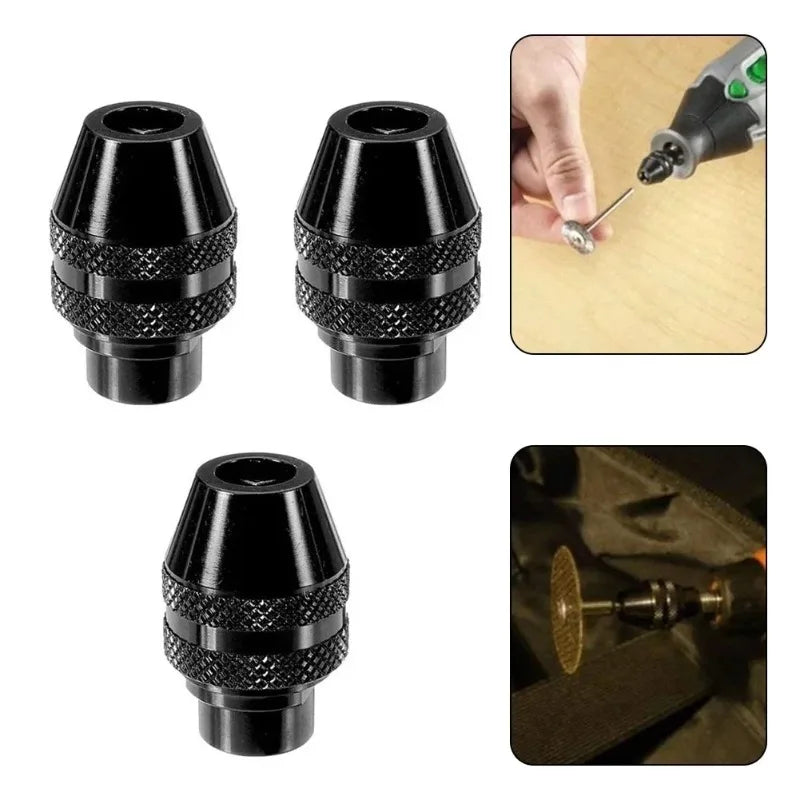 Keyless Chuck Set 0.8–3.2mm for Rotary & Grinding Tools Rotary Tool Chuck Babs