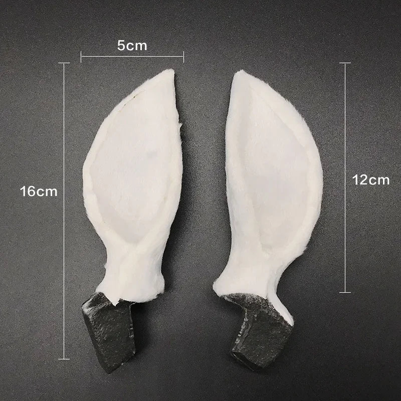 Deer Ears Antlers Headband – Christmas Cosplay Party Prop Costume Headband Babs White pair1