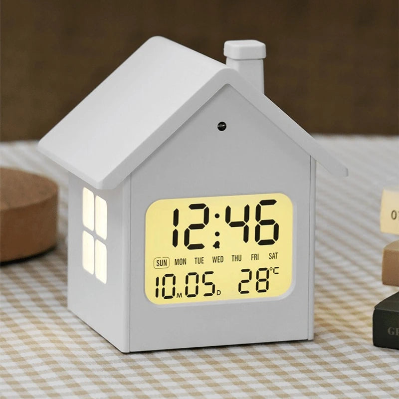 Creative Digital Alarm Clock – Kids' Bedside House Table Clock Digital Alarm Clock Babs