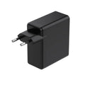 140W GaN Fast Charger Triple Port USB-C PD3.1 PPS US/EU/UK GaN Fast Charger Babs EU Black