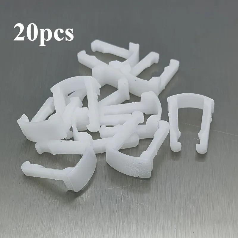 20pcs Ford Fuel Pipe Fixing Clip Set – Repair Replacement Kit Fuel Pipe Clip Set Babs White