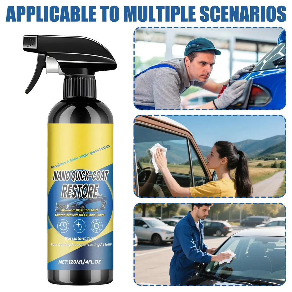 Nano Ceramic Car Coating Spray – Quick Wax & UV Protection Car Ceramic Coating Spray Babs