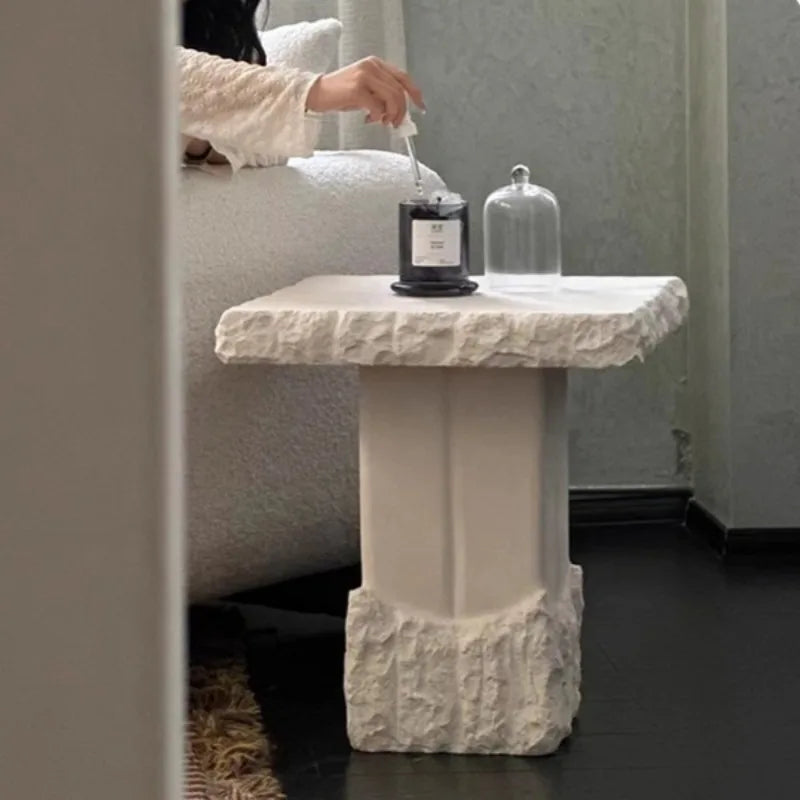 Modern Minimalist Coffee Table – Stone Fiberglass Side Table Coffee Side Table Babs