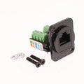 CAT5E RJ45 Shielded Network Module – Solder-Free Connector Network Cable Connector Babs Black
