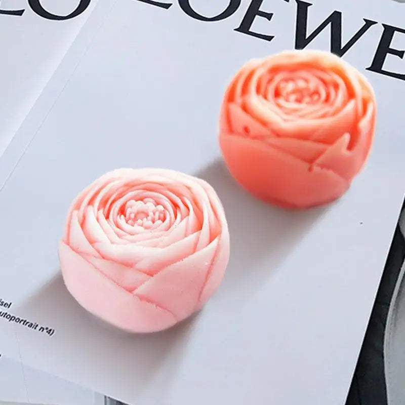3D Rose Silicone Mold – DIY Soap Making & Glitter Decor Silicone Craft Mold Babs