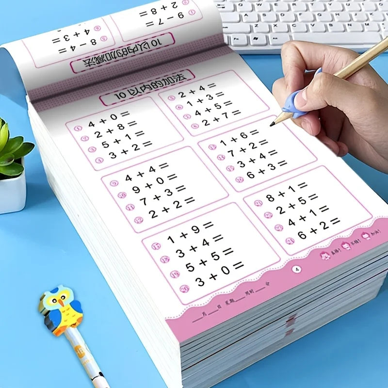 Kids Daily Math Workbook – Addition & Subtraction Under 100 Children's Math Workbook Babs