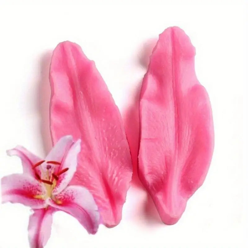 Lily Flower Leaf Silicone Mold – Cake & Chocolate Decor Silicone Baking Mold Babs