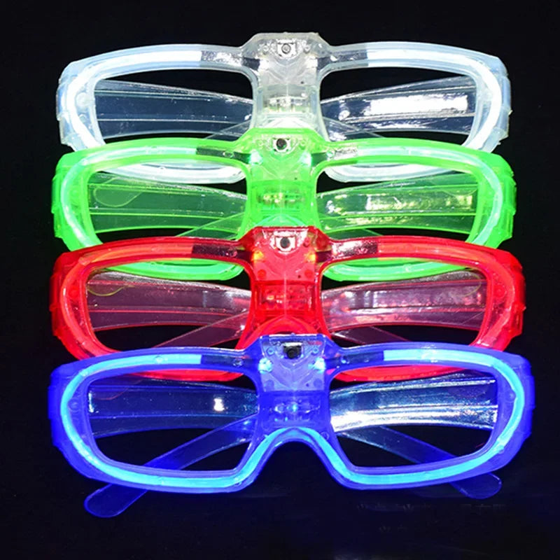 LED Flashing Light-Up Glasses – Glow Party & Concert Fun LED Party Glasses Babs