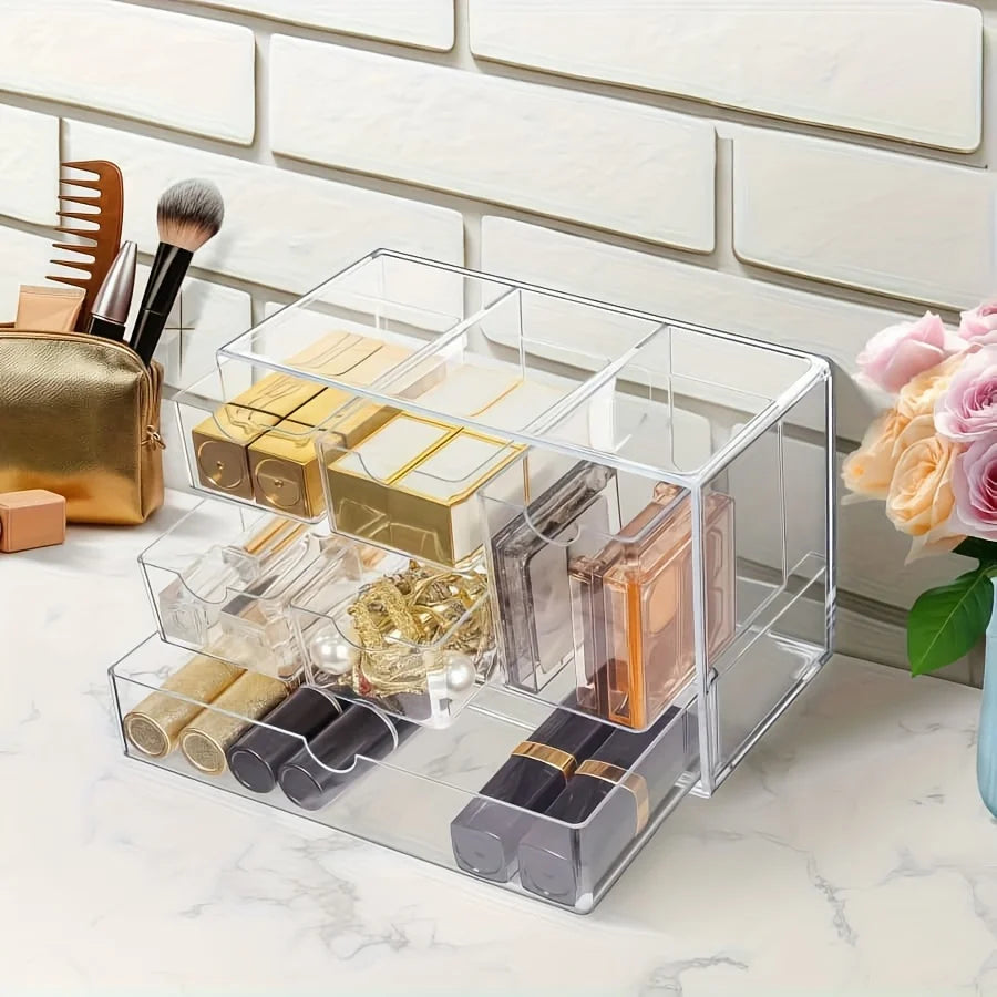 6-Drawer Acrylic Makeup Organizer – Vanity & Desk Storage Makeup Organizer Babs