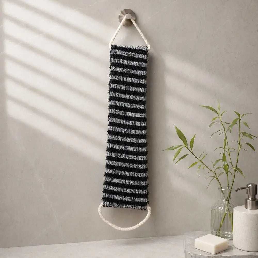 Exfoliating Back Scrubber & Bath Towel Set with Bath Flower Bath Scrubber Set Babs