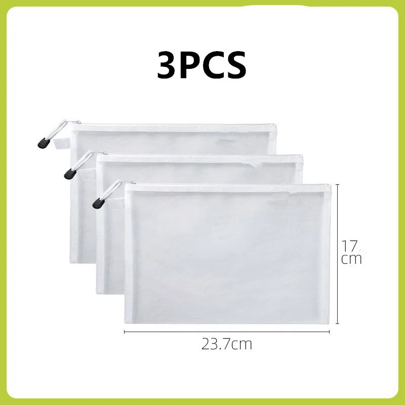 Kids Toy Storage Bags – Transparent Mesh Zipper Sorting Bags Toy Storage Bag Babs 3PCS