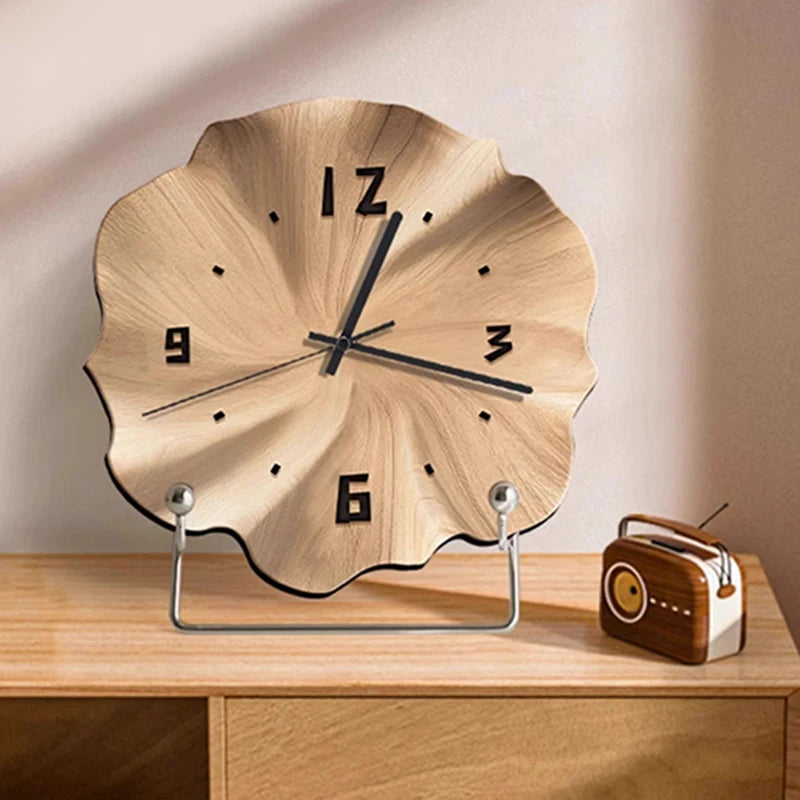 Oeny Nordic Silent Desk Clock – Modern 30cm Home Décor Decorative Desk Clock Babs