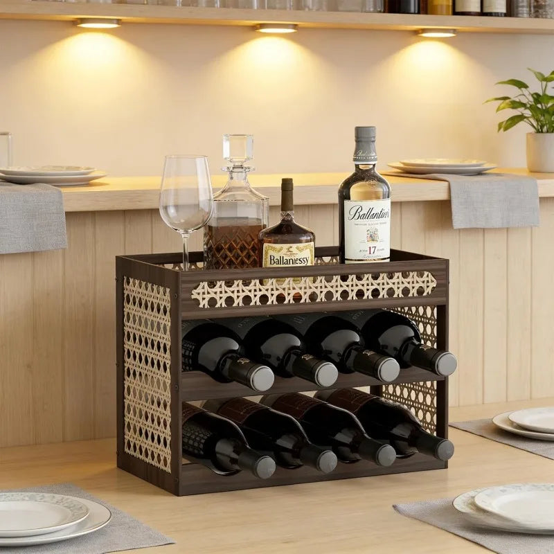 Decorative Wooden Wine Rack – Elegant Luxury Display Holder Wooden Wine Rack Babs