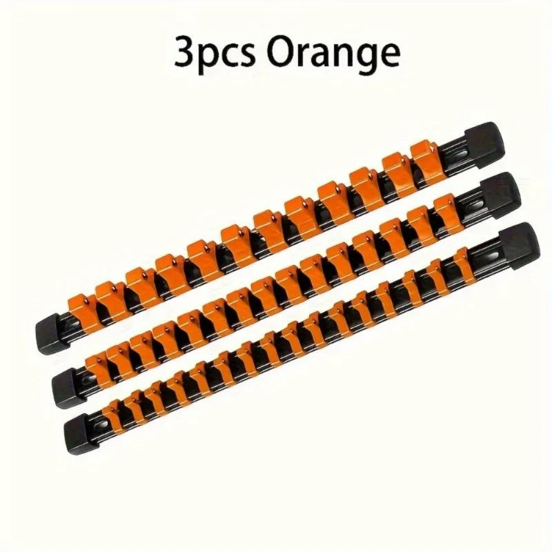 3-Piece Socket Organizer Rail Kit – 1/4, 3/8 & 1/2 Drive Socket Organizer Rail Babs