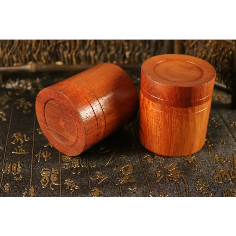 Rosewood Wooden Jar – Multipurpose Tea & Spice Canister Wooden Storage Jar Babs