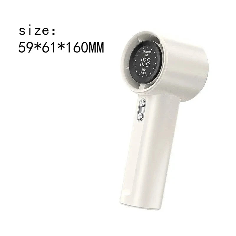 USB Rechargeable Handheld Mini Fan with LED Display Handheld Mini Fan Babs