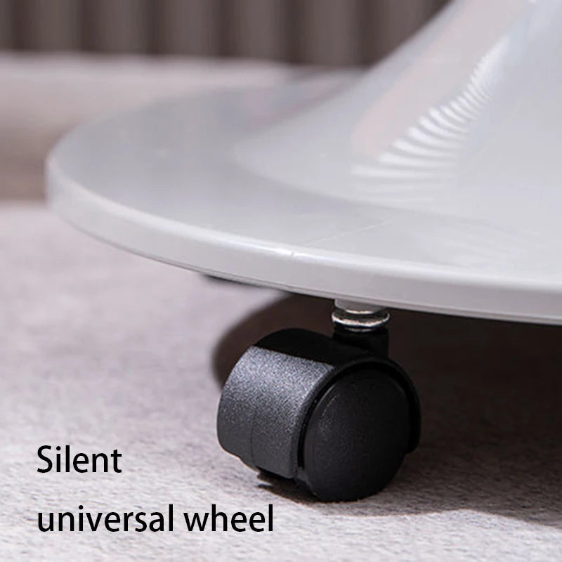 Nordic Round Coffee Table on Wheels | Modern Sofa Side Table Rolling Coffee Table Babs