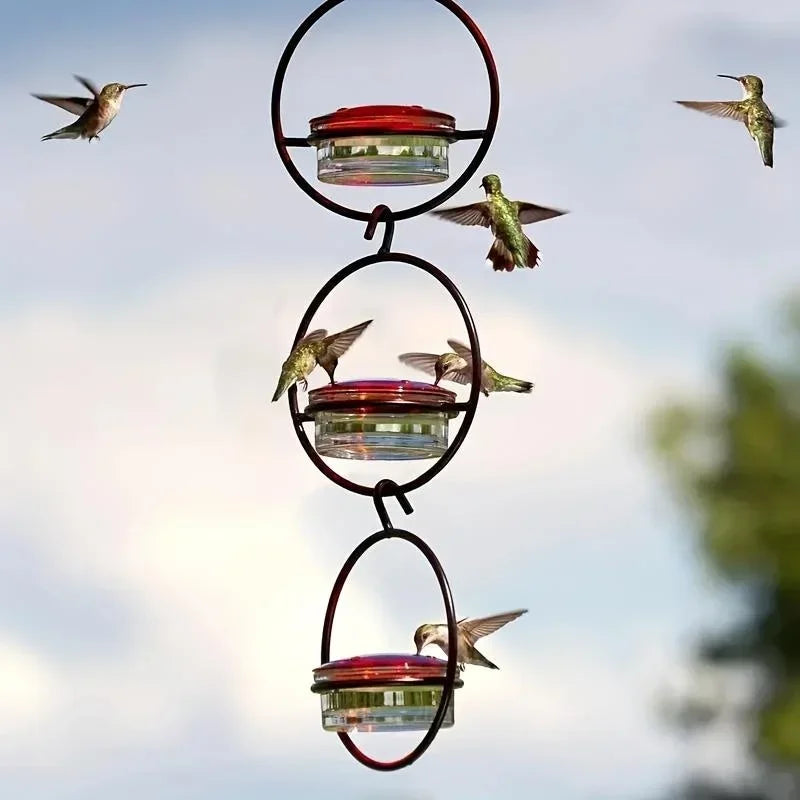 Hanging Hummingbird Feeder – Bee-Proof for Yard & Garden Hanging Bird Feeder Babs