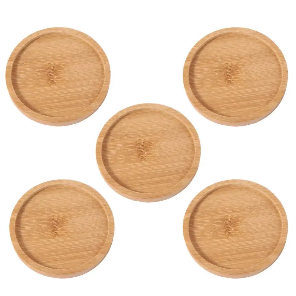 5-Piece Bamboo Coaster Set – Heat-Resistant Natural Placemats Bamboo Coaster Set Babs Style 2 other