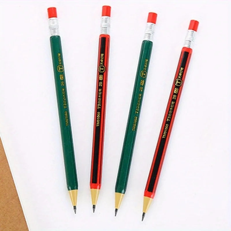 3-Pack 2.0mm 2B Mechanical Pencils for Drawing & Writing Mechanical Pencil Set Babs