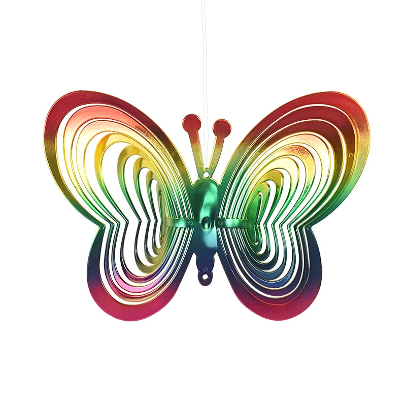 Heart Butterfly Wind Spinner – Bird Deterrent Garden Ornament Garden Wind Spinner Babs colorful butterfly
