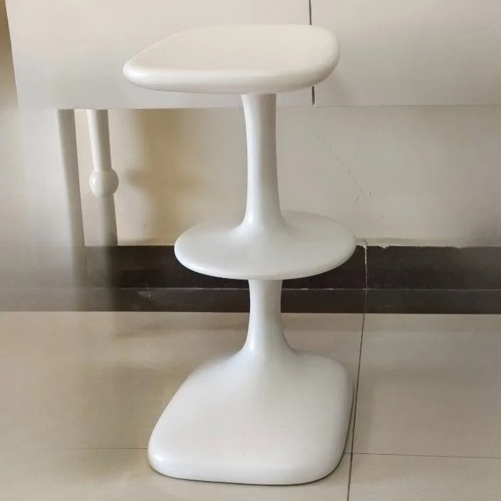 Nordic Minimalist Fiberglass Bar Chair – Modern Barstool Bar Chair Babs White-Matte