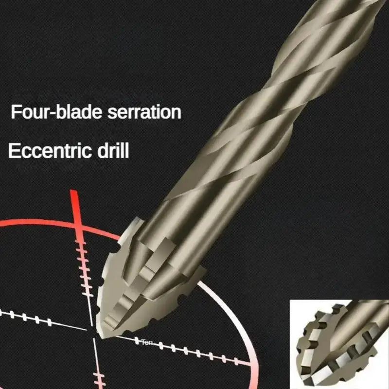3-Piece Carbide Tipped Sawtooth Drill Bits | Hex Shank – Tile & Glass Drill Bit Set Babs
