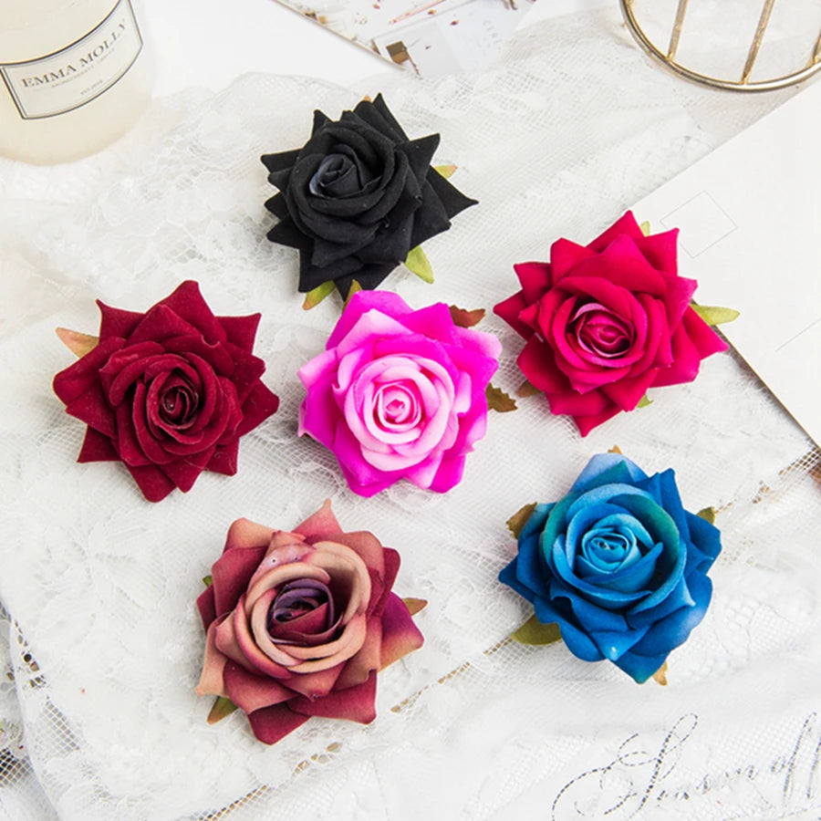Artificial Silk Rose Flower Heads 20/40 Pcs – Wedding & DIY Décor Artificial Silk Flowers Babs