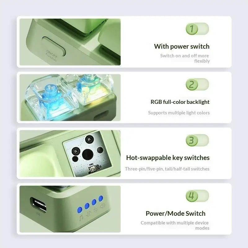 HUXUAN Bluetooth Page Turner Remote for Kobo eBook & Tablet Bluetooth Page Turner Babs