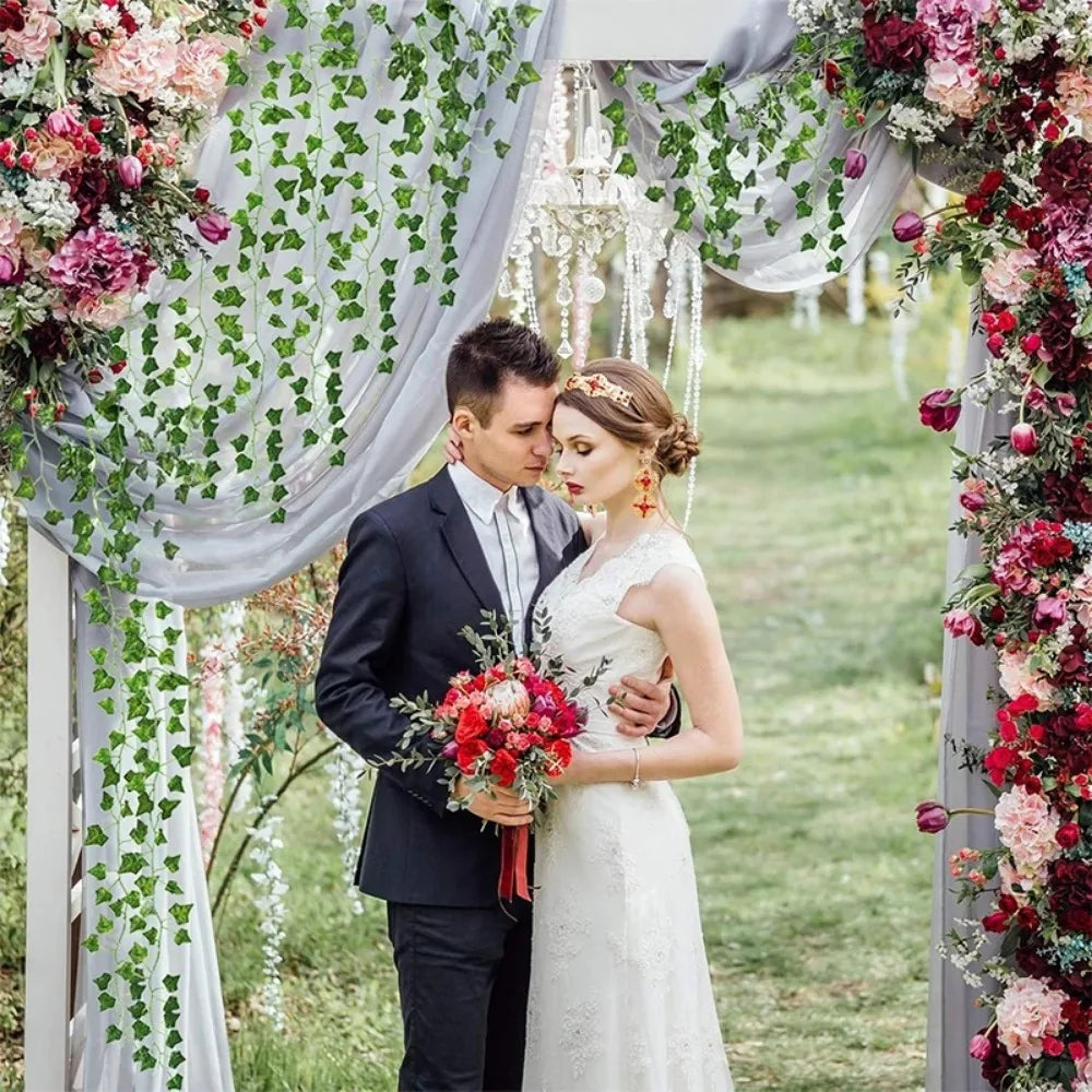 Artificial Ivy Garland Silk Leaf Vine – 2M to 10M | Home & Wedding Artificial Ivy Garland Babs