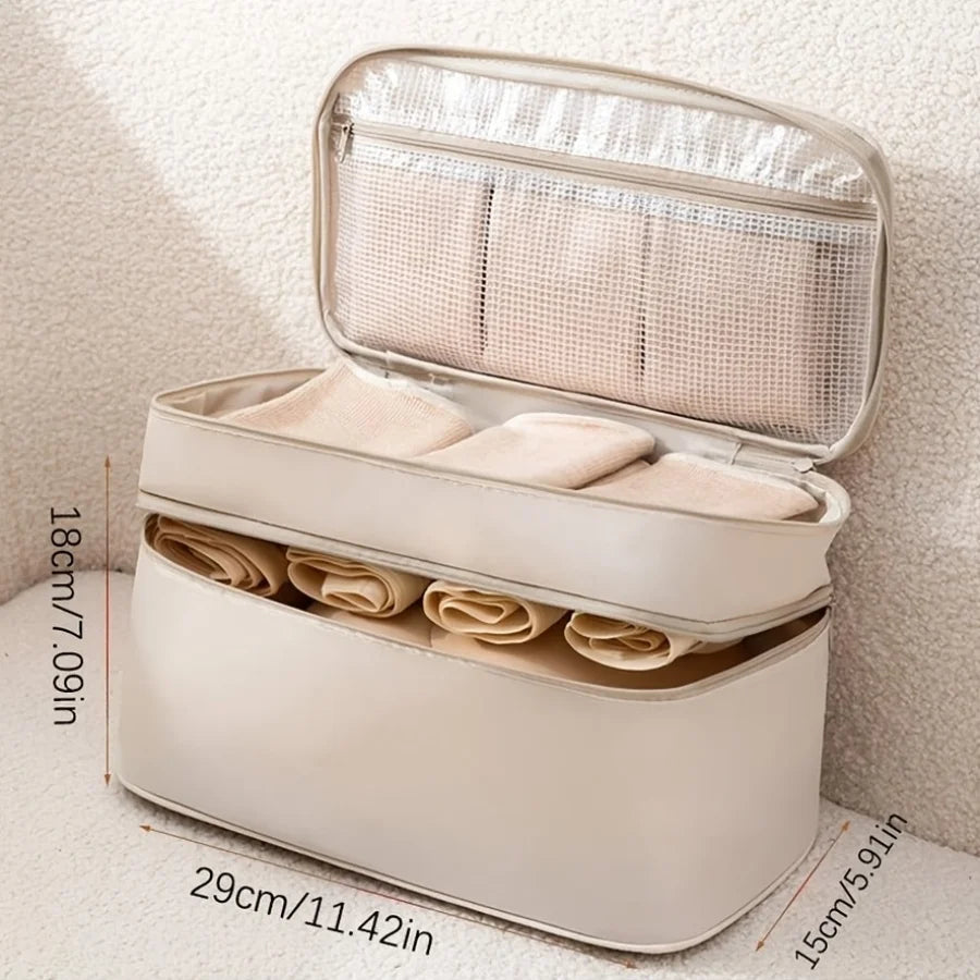 4-in-1 Travel Underwear & Bra Organizer Bag | Packing Cube Travel Packing Organizer Babs