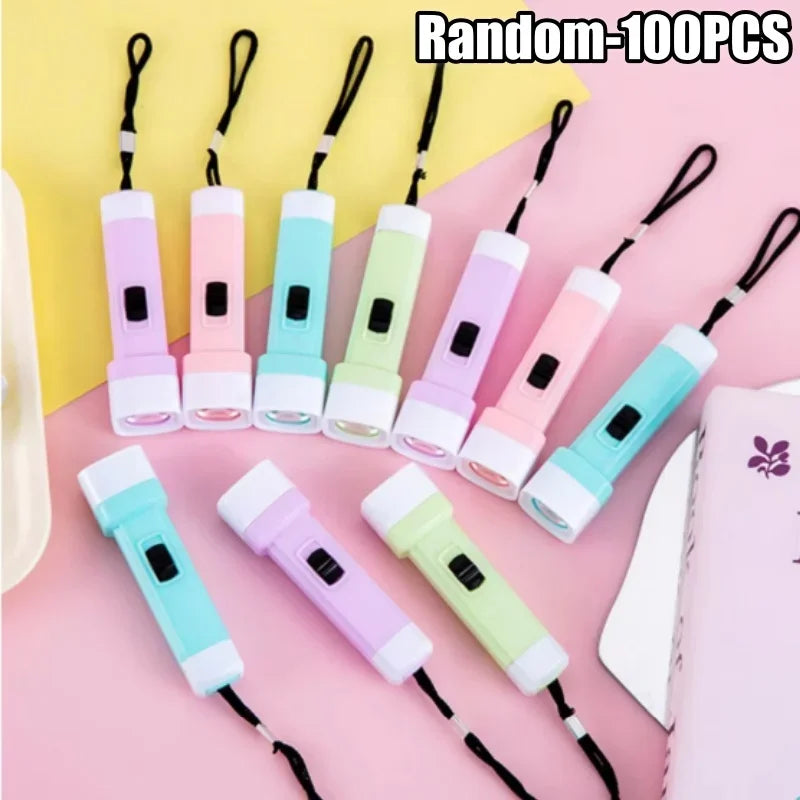 Mini LED Flashlight for Kids – Party Favors & Camping Gear Mini LED Flashlight Babs Random-100PCS