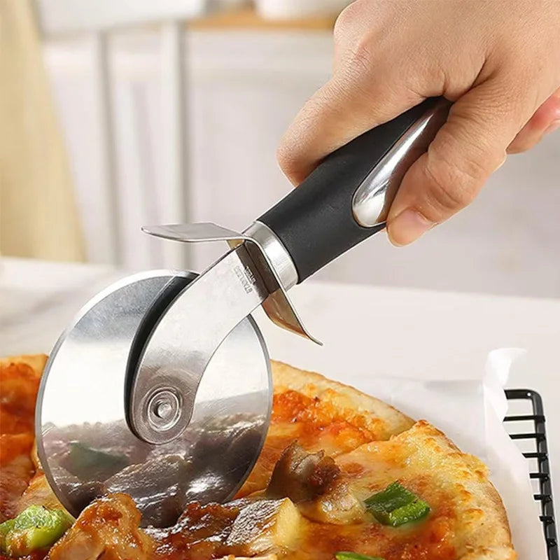 Stainless Steel Pizza Wheel Cutter & Pie Server Spatula Set Pizza Cutter Set Babs