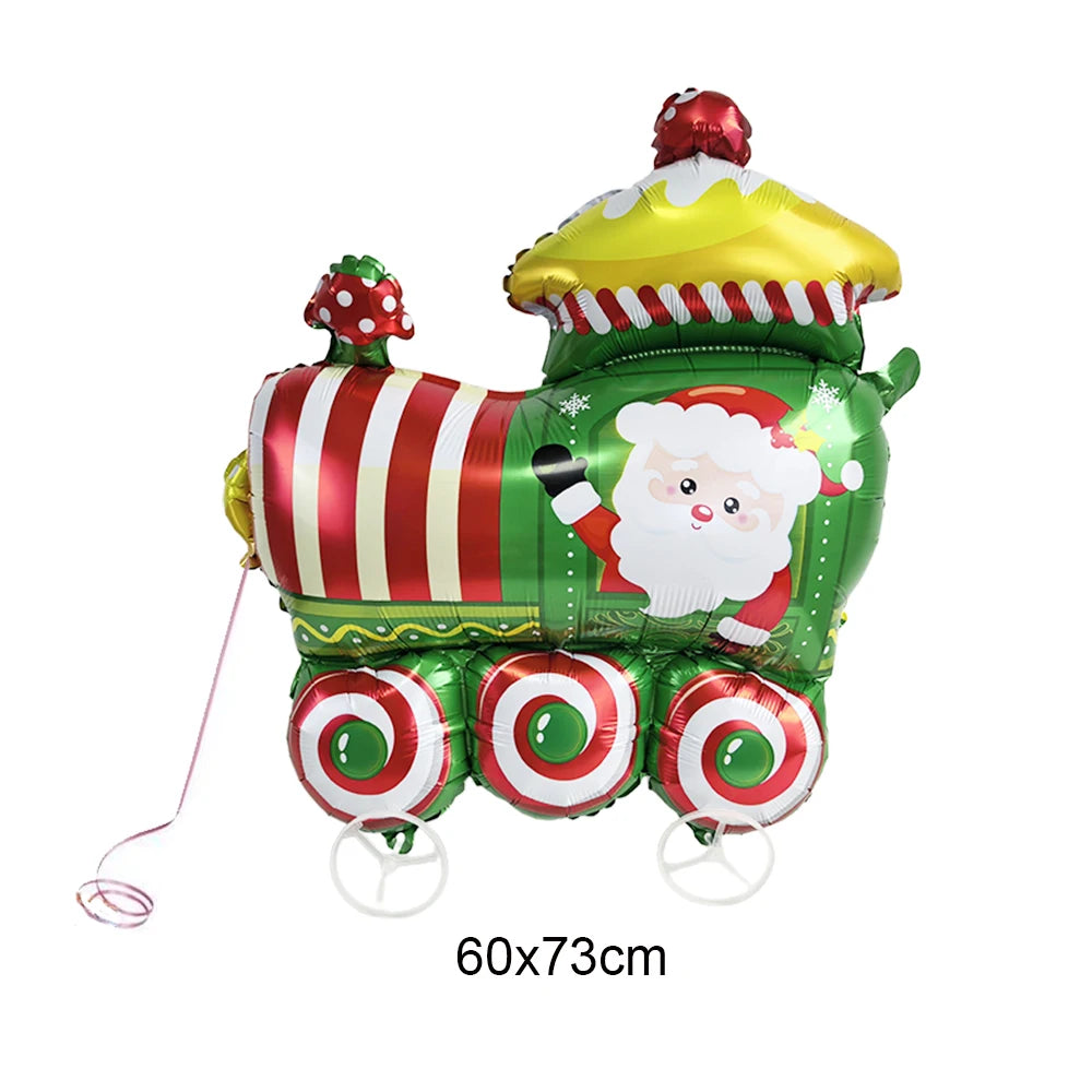 Christmas Foil Balloons – Santa, Snowman & Tree Party Decor Holiday Foil Balloons Babs Burgundy As pictures show