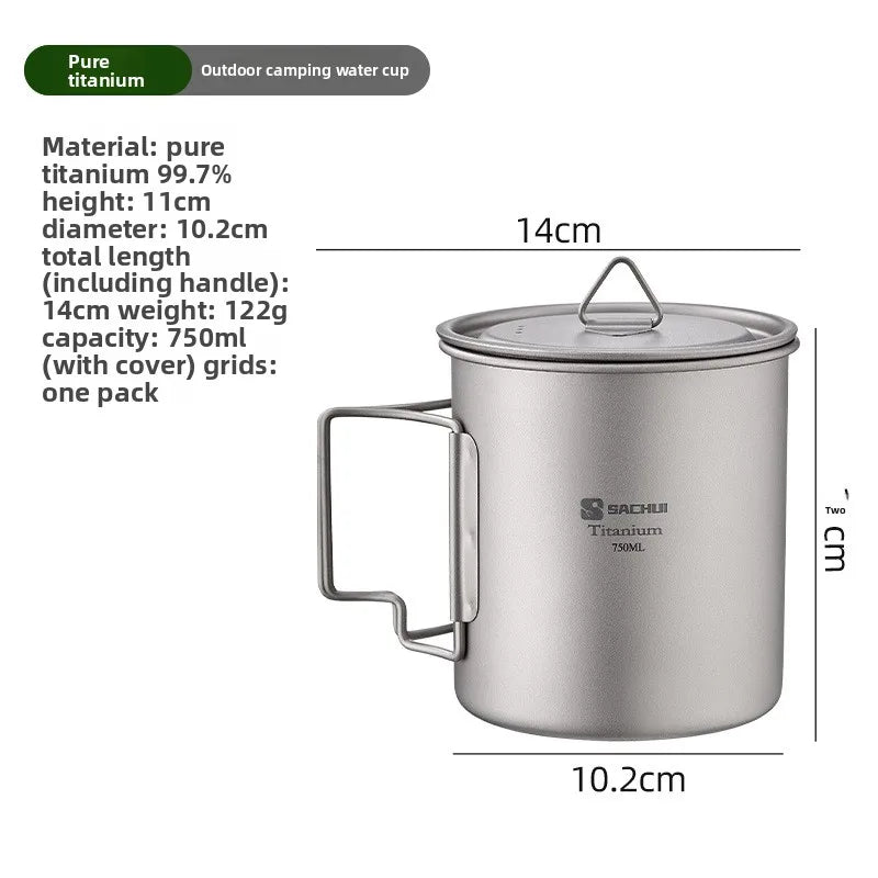 Pure Titanium Camping Mug & Portable Coffee Cup Set Titanium Camping Mug Babs 5