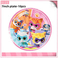 Cat Kitty Birthday Party Supplies – Plates, Cups & Balloons Set Party Supply Kit Babs 10pcs 7inch plate