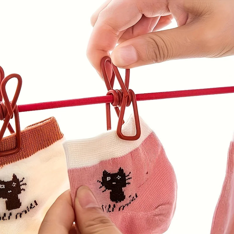 Portable Clothesline with 12 Clothespins – Retractable Travel Portable Clothesline Babs