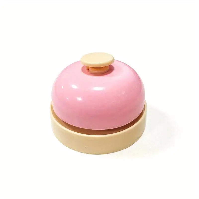 Metal Press Table Bell – Desk, Dining & Party Game Calling Bell Table Call Bell Babs Pink