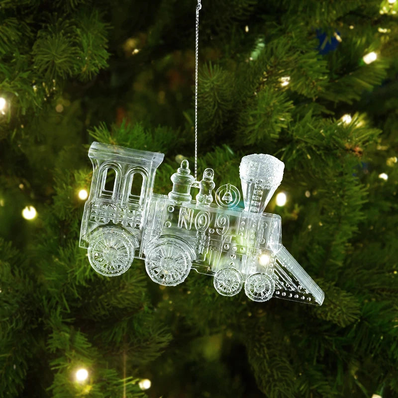 Acrylic Snowflake Christmas Ornaments – Transparent Pendants Christmas Tree Ornaments Babs 9