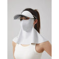 3-in-1 UPF 50+ Wide Brim Sun Hat – Detachable Neck & Face Cover UV Protection Sun Hat Babs Light gray Average size
