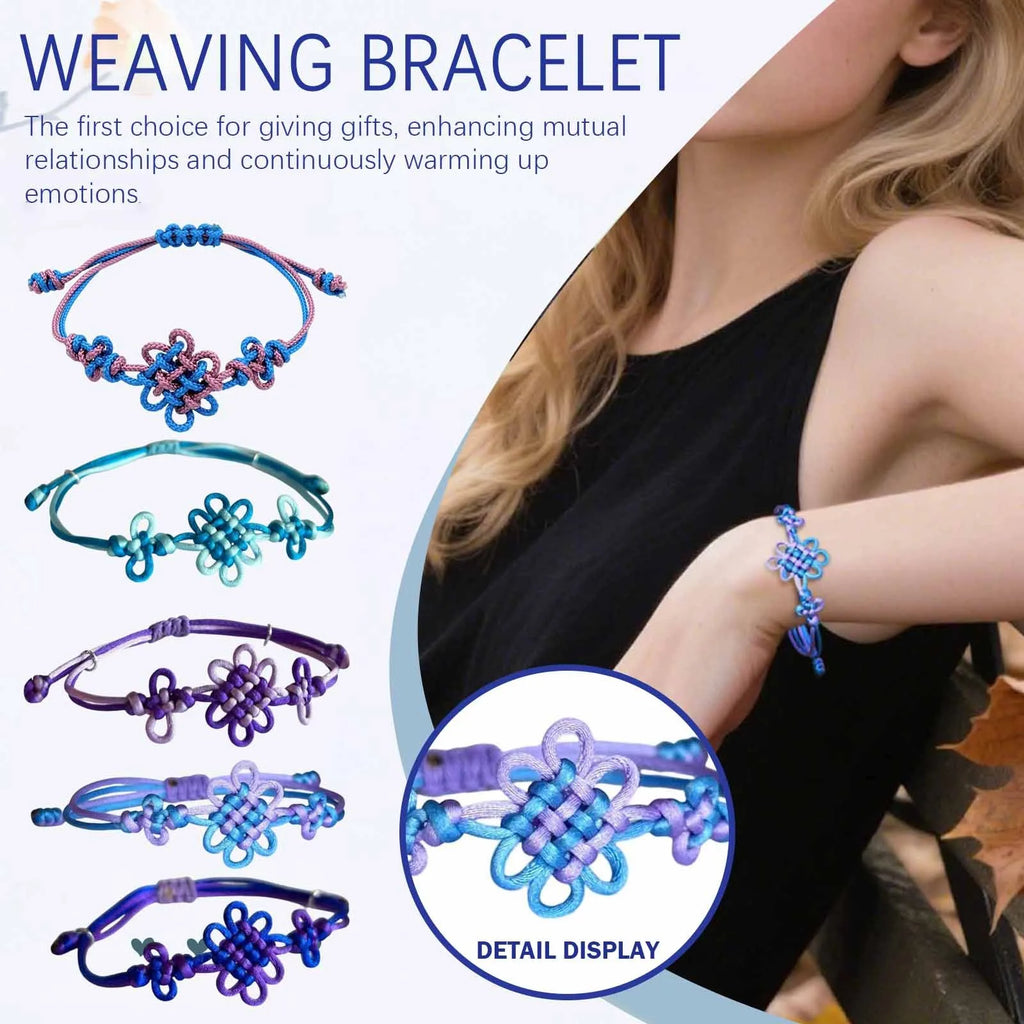 Handmade Braided Cosplay Bracelet | Chinese Knot Anime Wristband Braided Cosplay Bracelet Babs