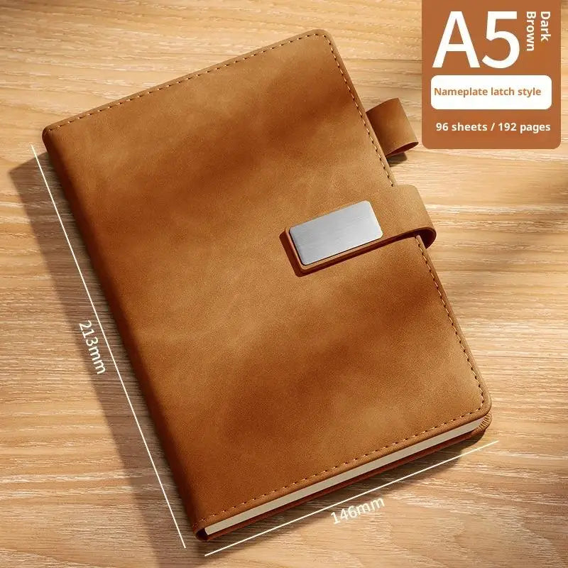 Vintage A5 Soft Leather Notebook – Business & College Journal Leather Notebook Babs A32