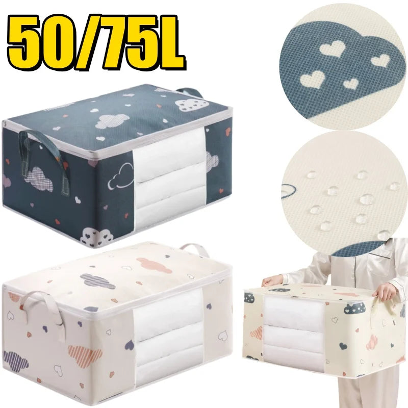 Large Quilt Storage Bag – Dustproof & Moisture-Proof Organizer Bedding Storage Bag Babs
