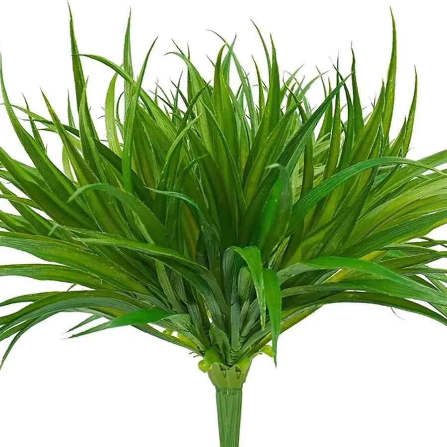 14-Leaf Artificial Spring Grass Stem – Wreaths & Home Decor Artificial Plant Stem Babs Olive