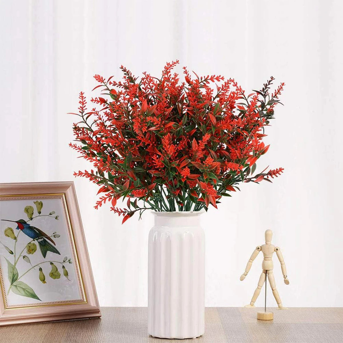 Artificial Lavender Bouquet – Fake Plastic Flowers for Home & Wedding Artificial Flower Bouquet Babs