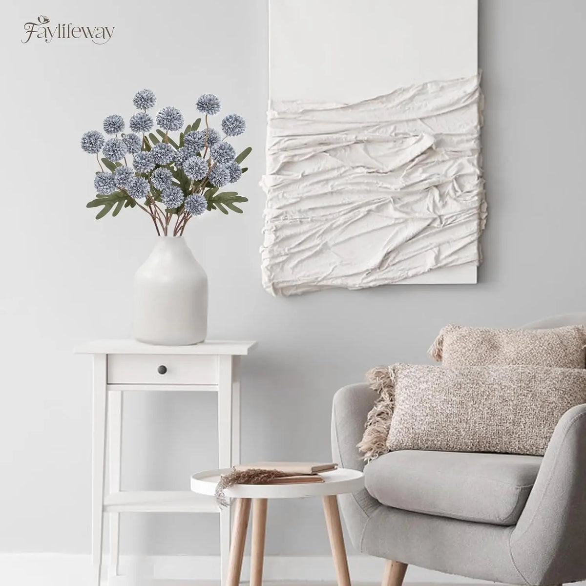Silk Artificial Chrysanthemum Bouquet | Autumn Floral Decor Artificial Flower Bouquet Babs