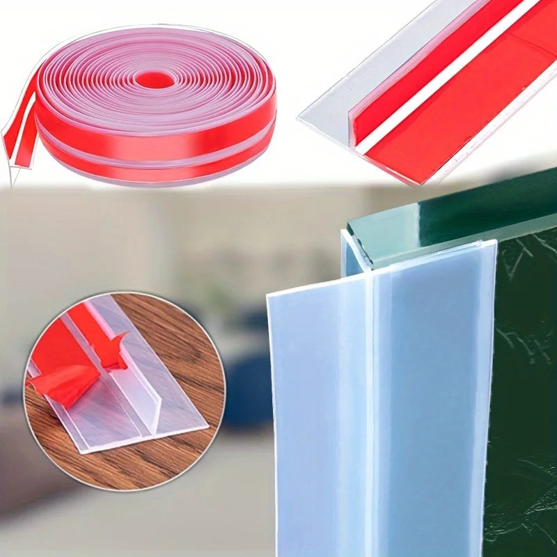 Silicone T-Shape Windproof Sealing Strip – Doors & Glass Gaps Door Sealing Strip Babs WHITE 6M